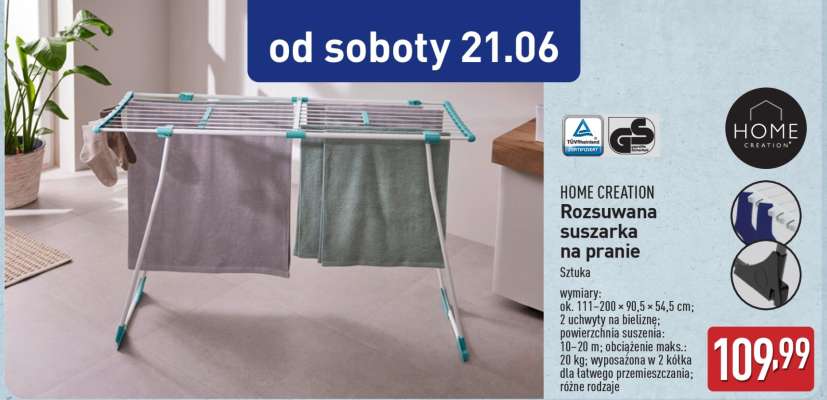 HOME CREATION ROZSUWANA SUSZARKA NA PRANIE