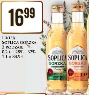 LIKIER SOPLICA GORZKA 2 RODZAJE