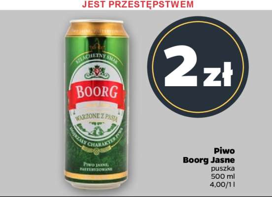 Piwo Boorg Jasne