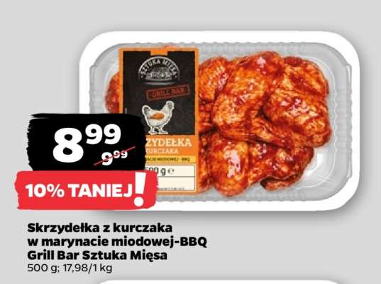 Skrzydełka z kurczaka w marynacie miodowej-BBQ Grill Bar Sztuka Mięsa