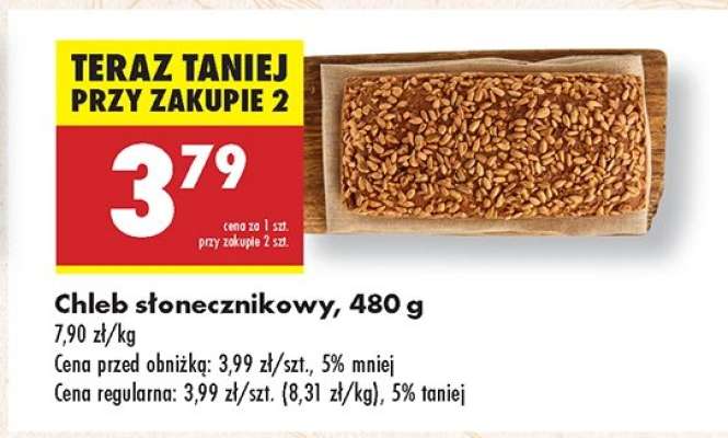 Chleb słonecznikowy 480 g