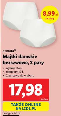 Majtki damskie bezszwowe, 2 pary