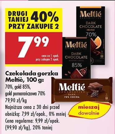 Czekolada gorzka Meltié, 100 g
