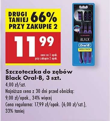 Szczoteczka do zębów Black Oral - B , 3 szt
