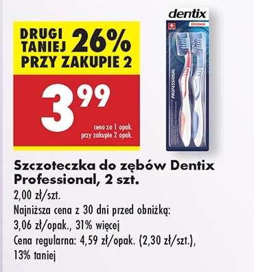 Szczoteczka do zębów Dentix Professional, 2 szt.