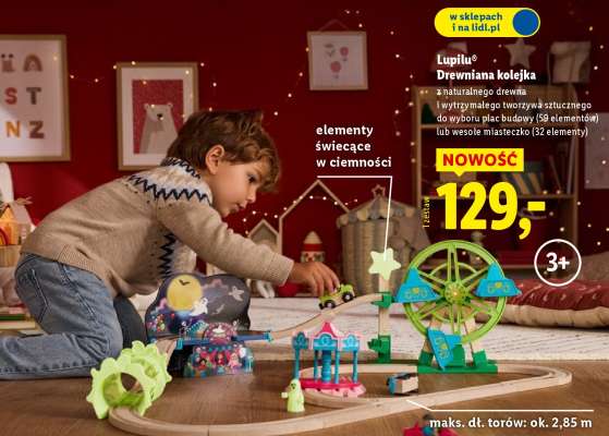 Lupilu® Drewniana kolejka