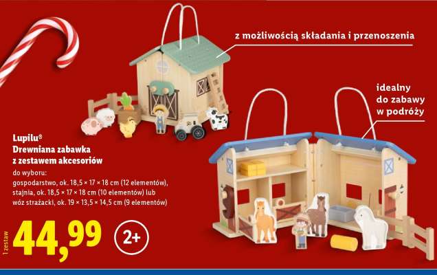 Lupilu® Drewniana zabawka z zestawem akcesoriów