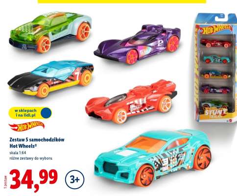 Zestaw 5 samochodzików Hot Wheels