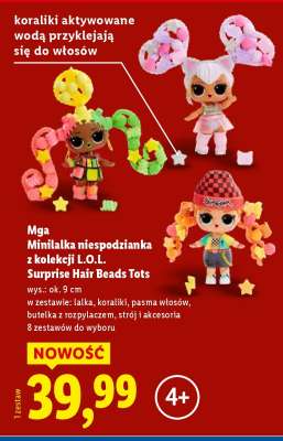 Mga Minilalka niespodzianka z kolekcji L.O.L. Surprise Hair Beads Tots