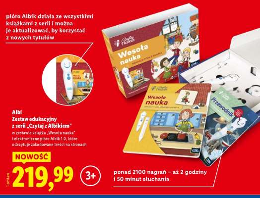Albi Zestaw edukacyjny z serii „Czytaj z Albikiem”