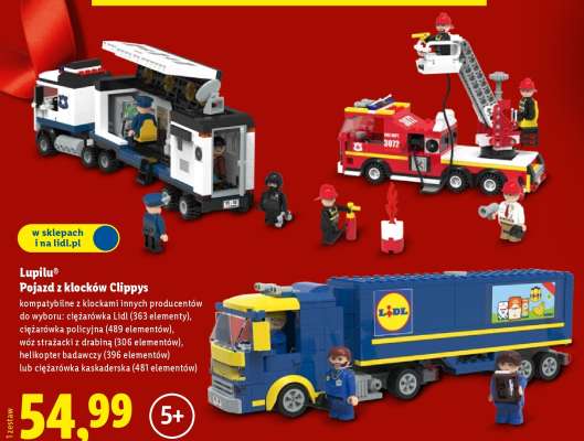 Lupilu Pojazd z klocków Clippys