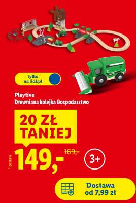 Playtive Drewniana kolejka Gospodarstwo
