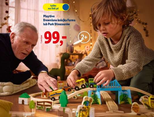 Playtive Drewniana kolejka, farma lub park dinozaurów