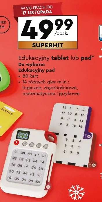 Edukacyjny tablet lub pad