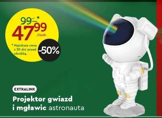 EXTRALINK Projektor gwiazd i mgławic astronauta