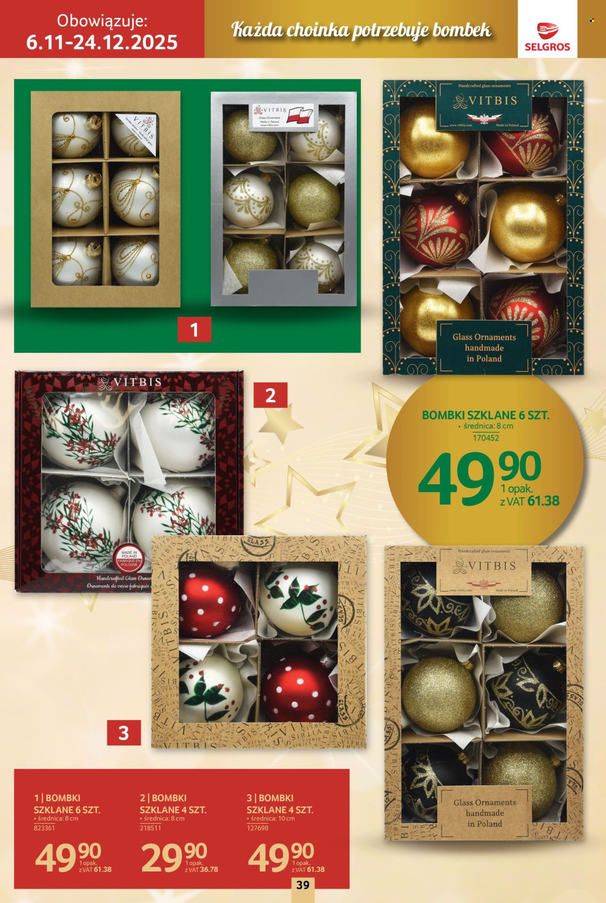Gazetka Selgros - 6.11.2025 - 24.12.2025. Strona 39