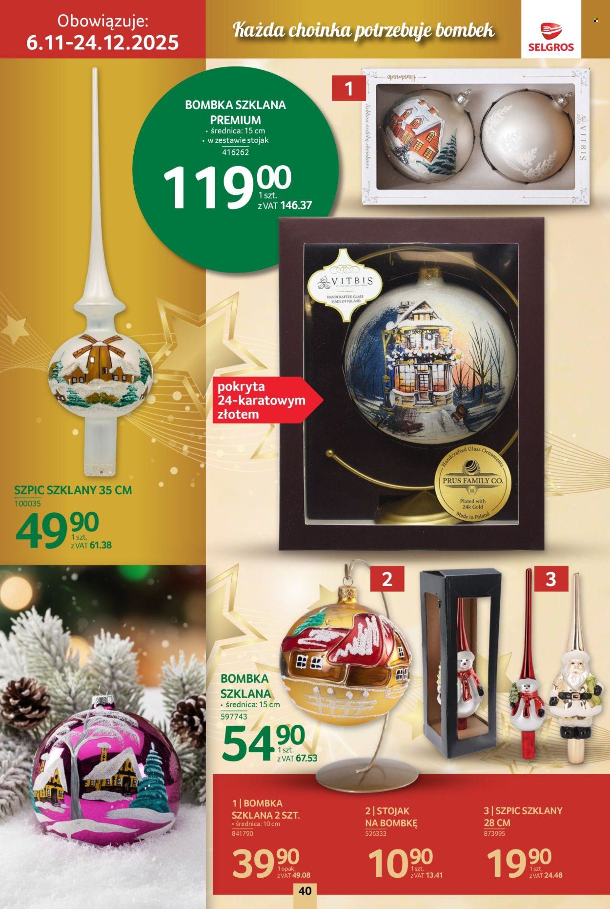 Gazetka Selgros - 6.11.2025 - 24.12.2025. Strona 40