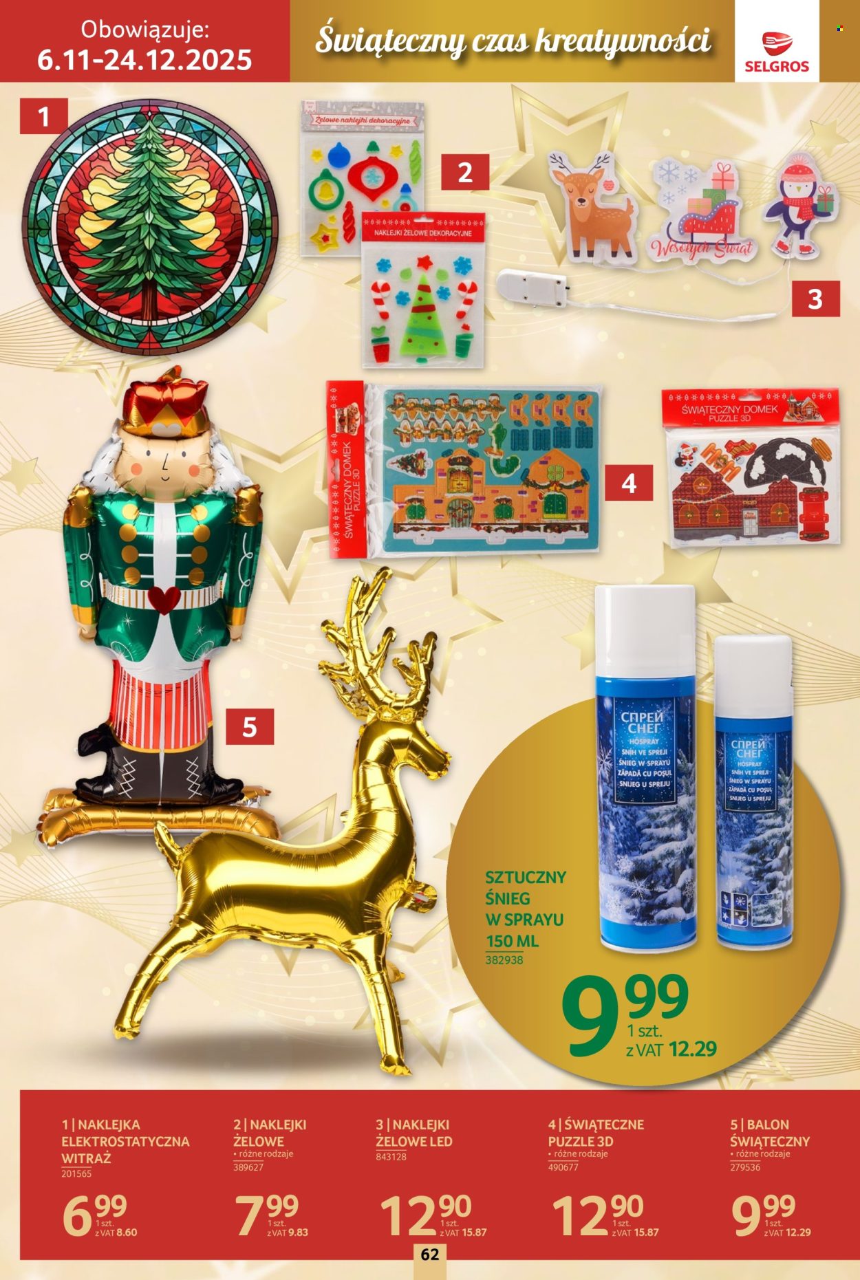 Gazetka Selgros - 6.11.2025 - 24.12.2025. Strona 62