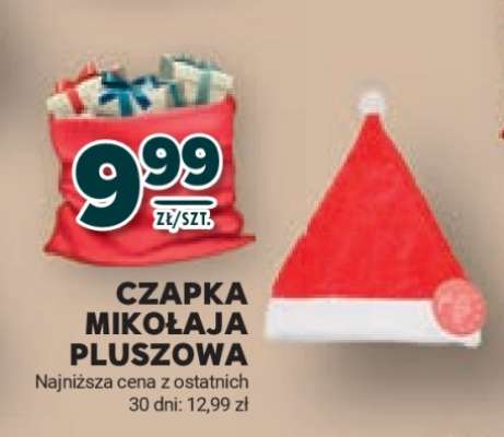 Czapka Mikołaja Pluszowa