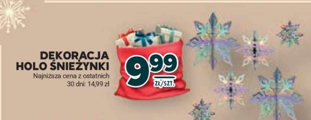 Dekoracja Holo Śnieżynki