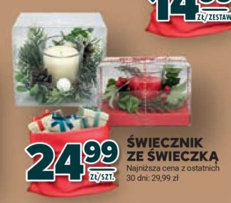 Świecznik ze świeczką