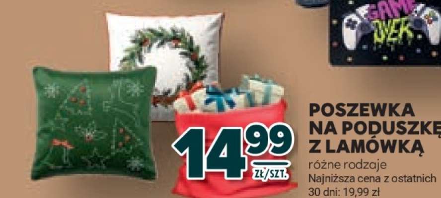 Poszewka na poduszkę z lamówką