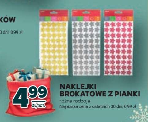 Naklejki brokatowe z pianki