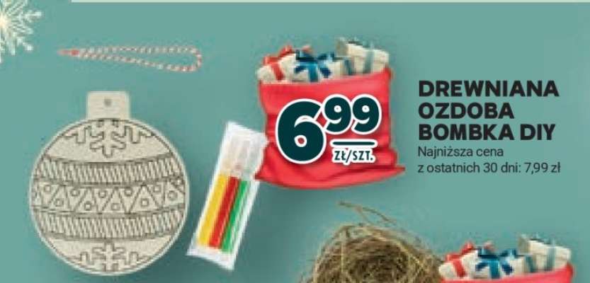 Drewniana Ozdoba Bombka DIY