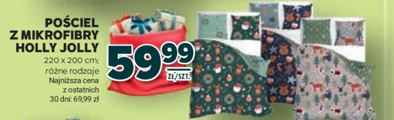 Pościel z mikrofibry Holly Jolly