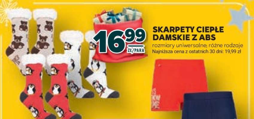 Skarpety ciepłe damskie z ABS