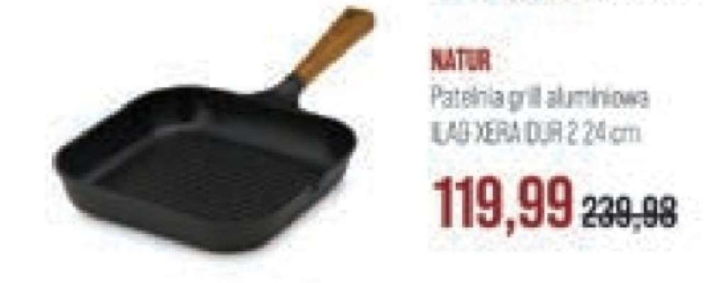 NATUR Patelnia grill aluminiowa