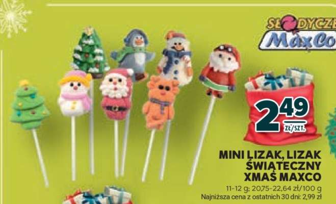 MINI LIZAK, LIZAK ŚWIĄTECZNY XMAS MAXCO