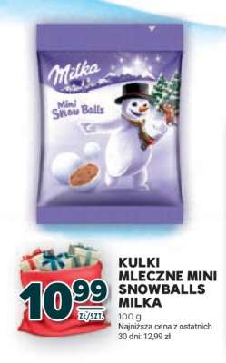 KULKI MLECZNE MINI SNOWBALLS MILKA