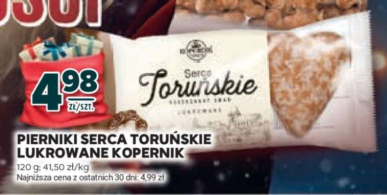 Pierniki Serca Toruńskie Lukrowane Kopernik