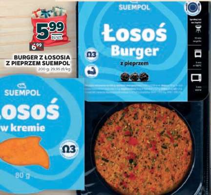 BURGER Z ŁOSOSIA Z PIEPRZEM SUEMPOL