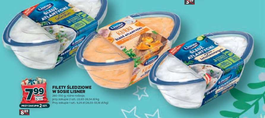 Filety śledziowe w sosie Lisner