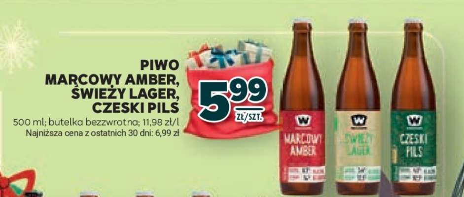 Piwo Marcowy Amber, Świeży Lager, Czeski Pils