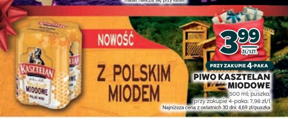 Piwo Kasztelan Miodowe