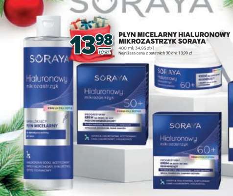 Płyn micelarny hialuronowy mikrozastrzyk Soraya