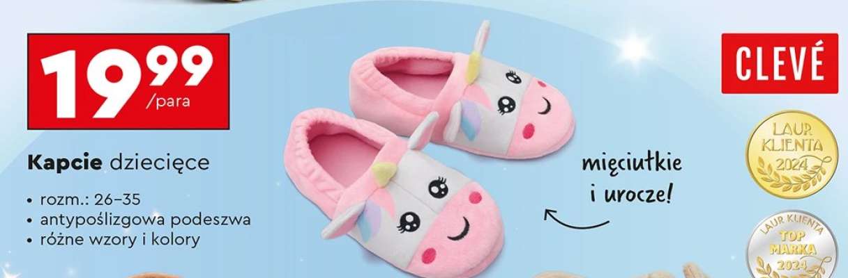 Kapcie dziecięce