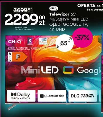 Telewizor 65'' M6SQN9V MINI LED QLED, GOOGLE TV, 4K UHD
