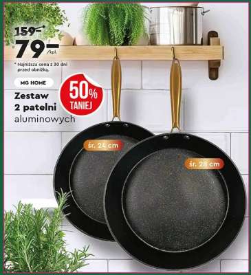 Zestaw 2 patelni aluminiowych