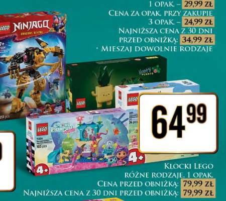 Klocki Lego różne rodzaje 1 opak