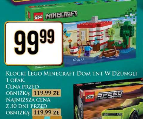 Klocki Lego Minecraft Dom tnt w dżungli