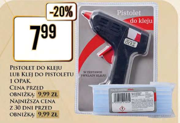 Pistolet do kleju lub klej do pistoletu 1 opak.