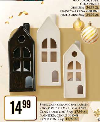 ŚWIECZNIK CERAMICZNY DOMEK