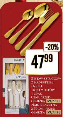 ZESTAW SZTUĆCÓW Z NADRUKIEM ENKELE