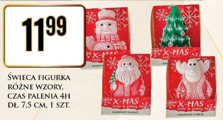 ŚWIECA FIGURKA RÓŻNE WZORY