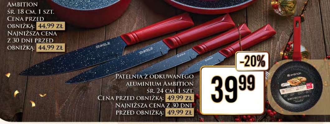 Patelnia z odlewanego aluminium Ambition