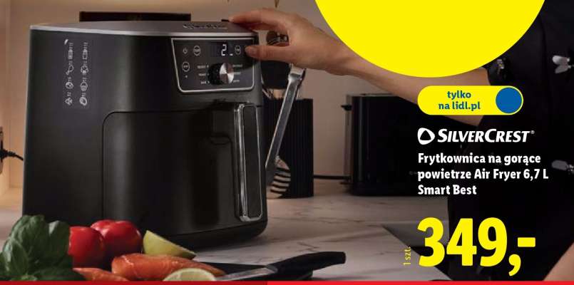 SilverCrest Frytkownica na gorące powietrze Air Fryer 6,7 L Smart Best